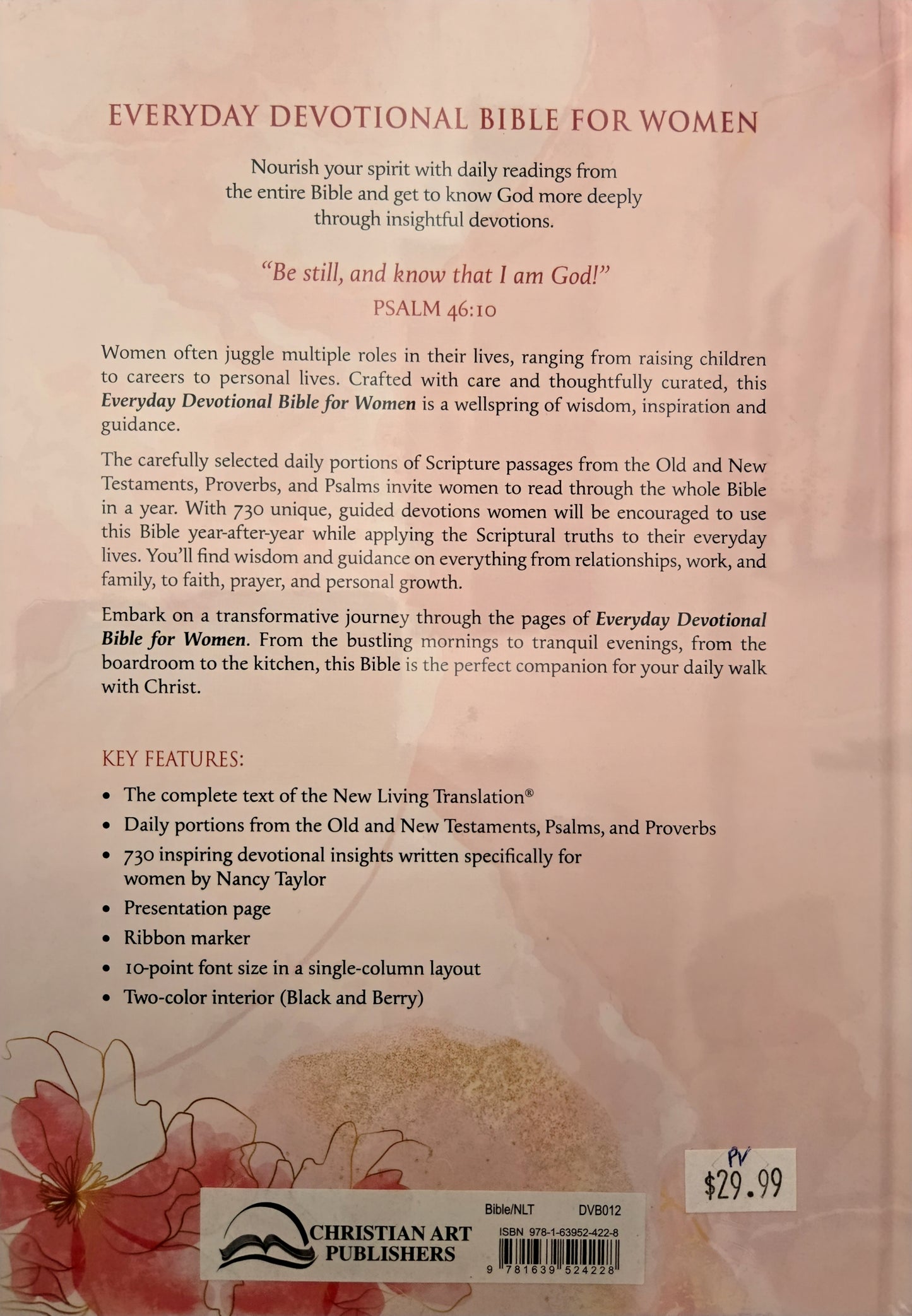 Everyday Devotional Bible NLT