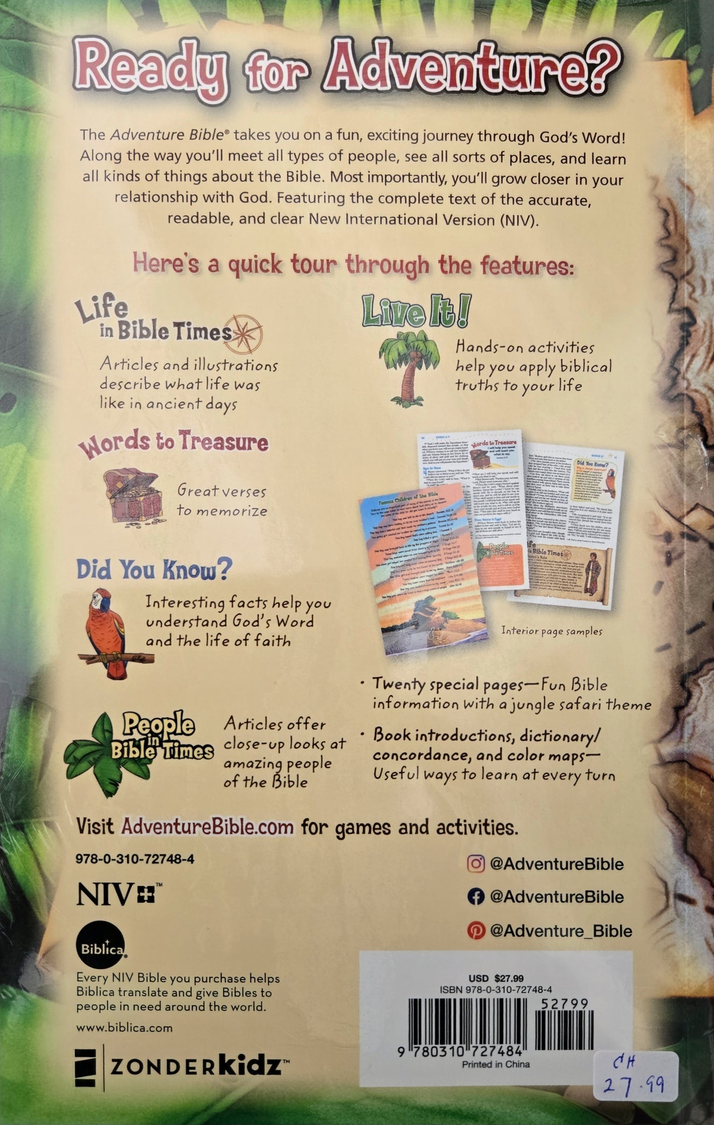 Adventure Bible NIV TB