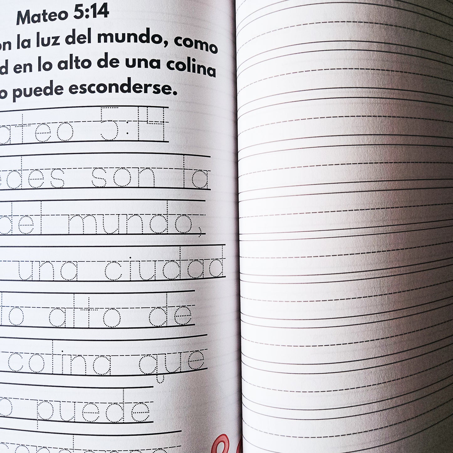 Practicando la escritura con la biblia