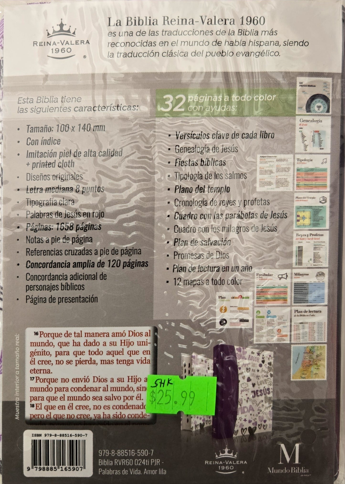 Biblia RV60 MB Violeta Jesús