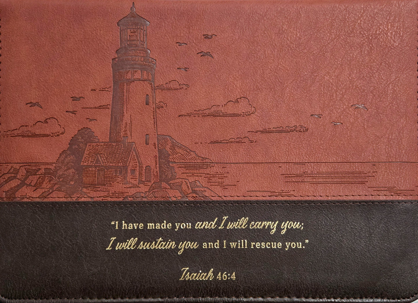 Cubierta de Biblia Isaías 46:4 Faro