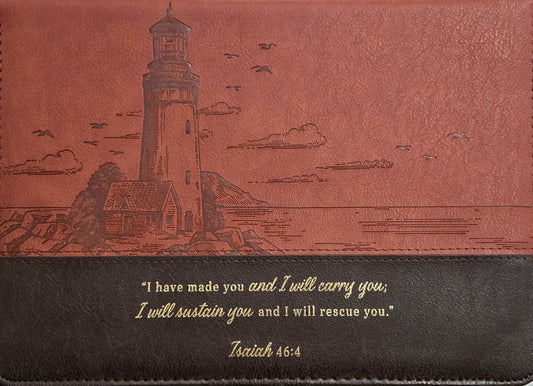 Cubierta de Biblia Isaías 46:4 Faro