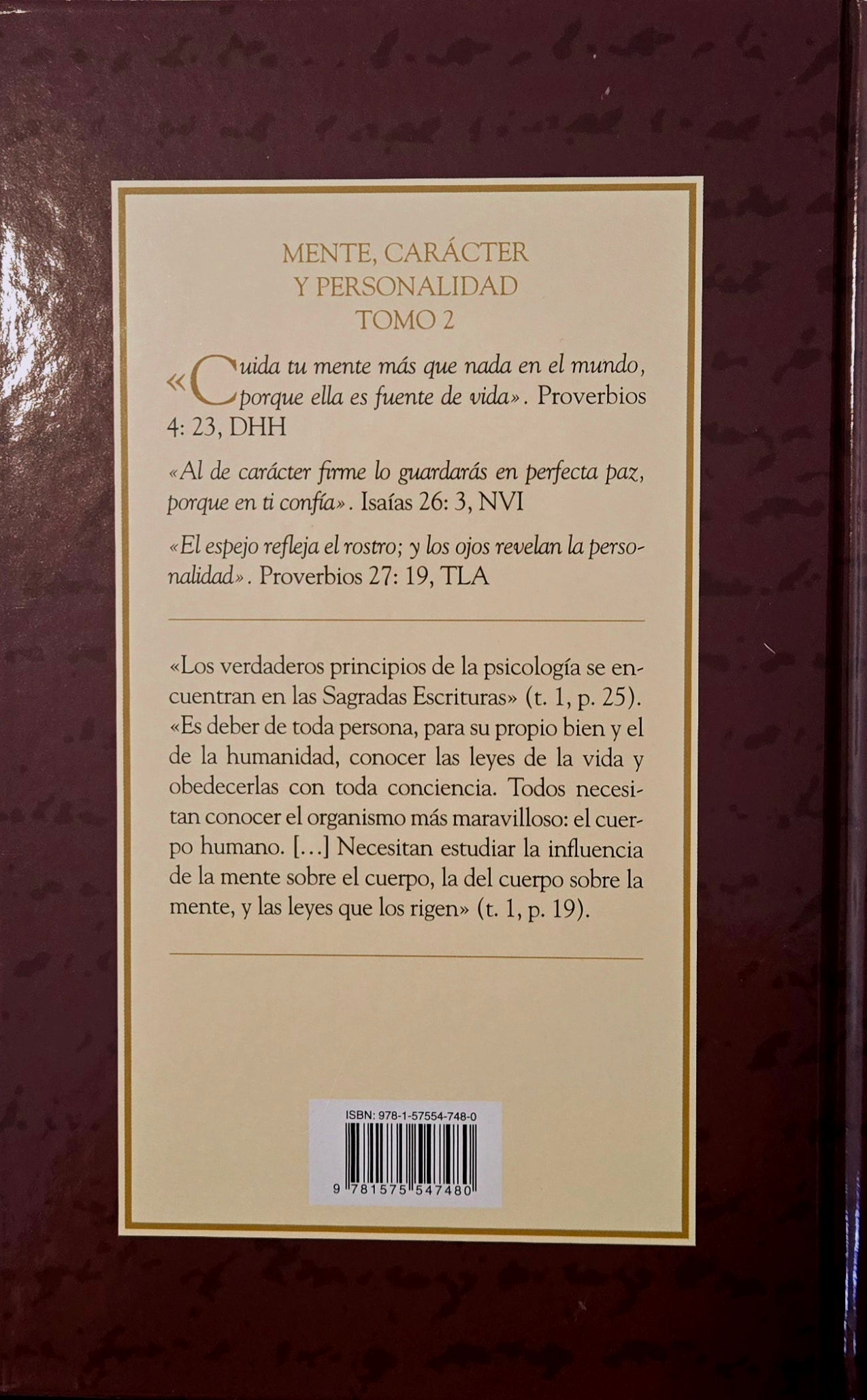 Mente, carácter y personalidad Tomo 2