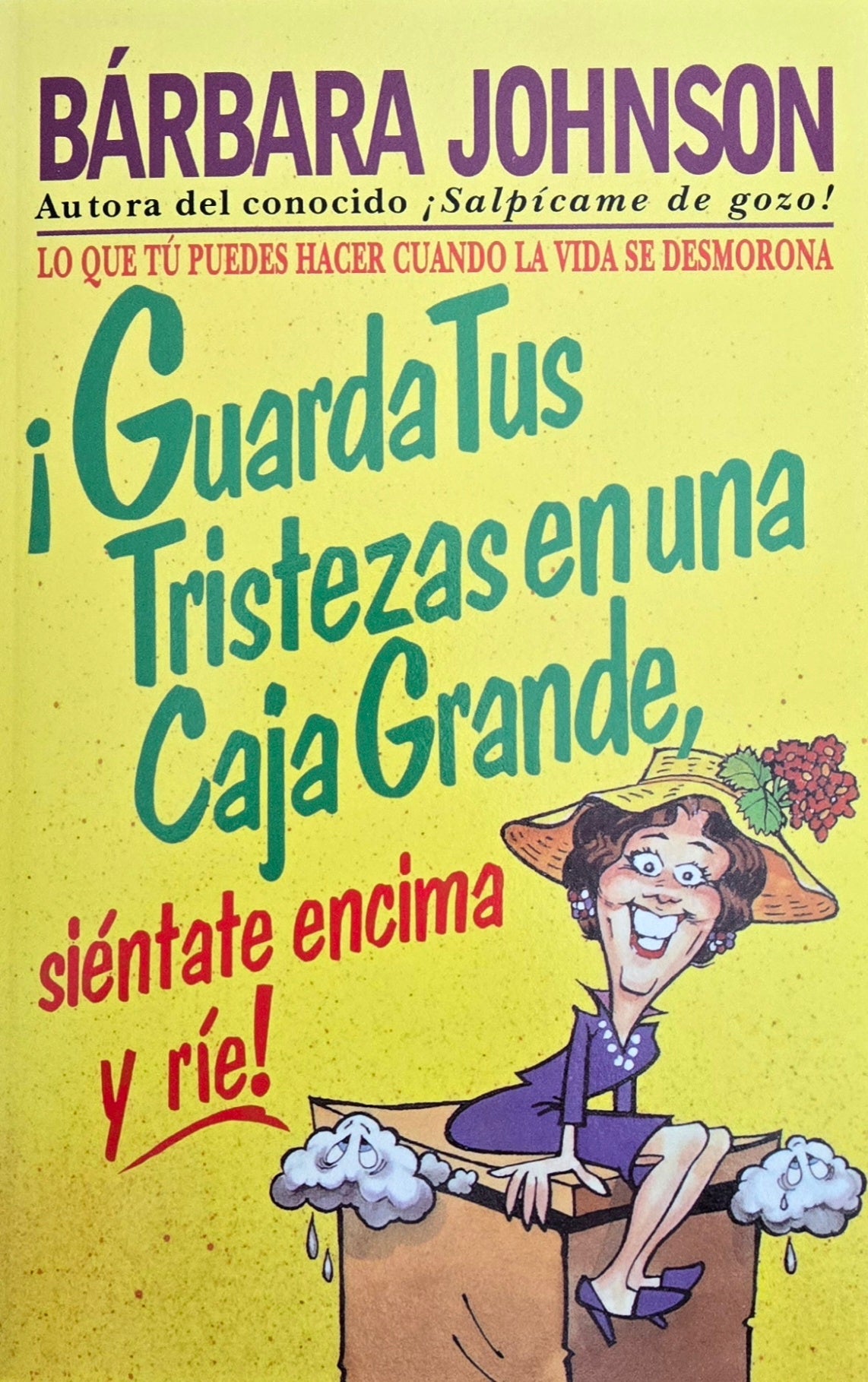 ¡Guarda tus tristezas en una caja grande, siéntate encima y ríe!