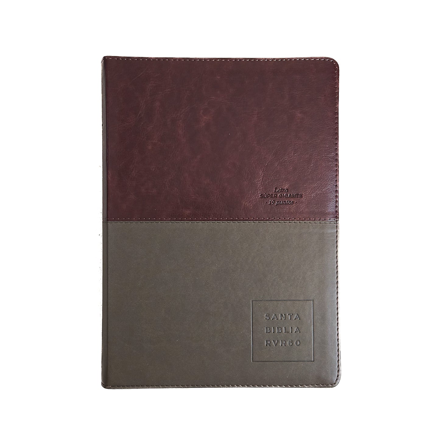 Santa Biblia RV60 Zipper letra super gigante 2 tonos