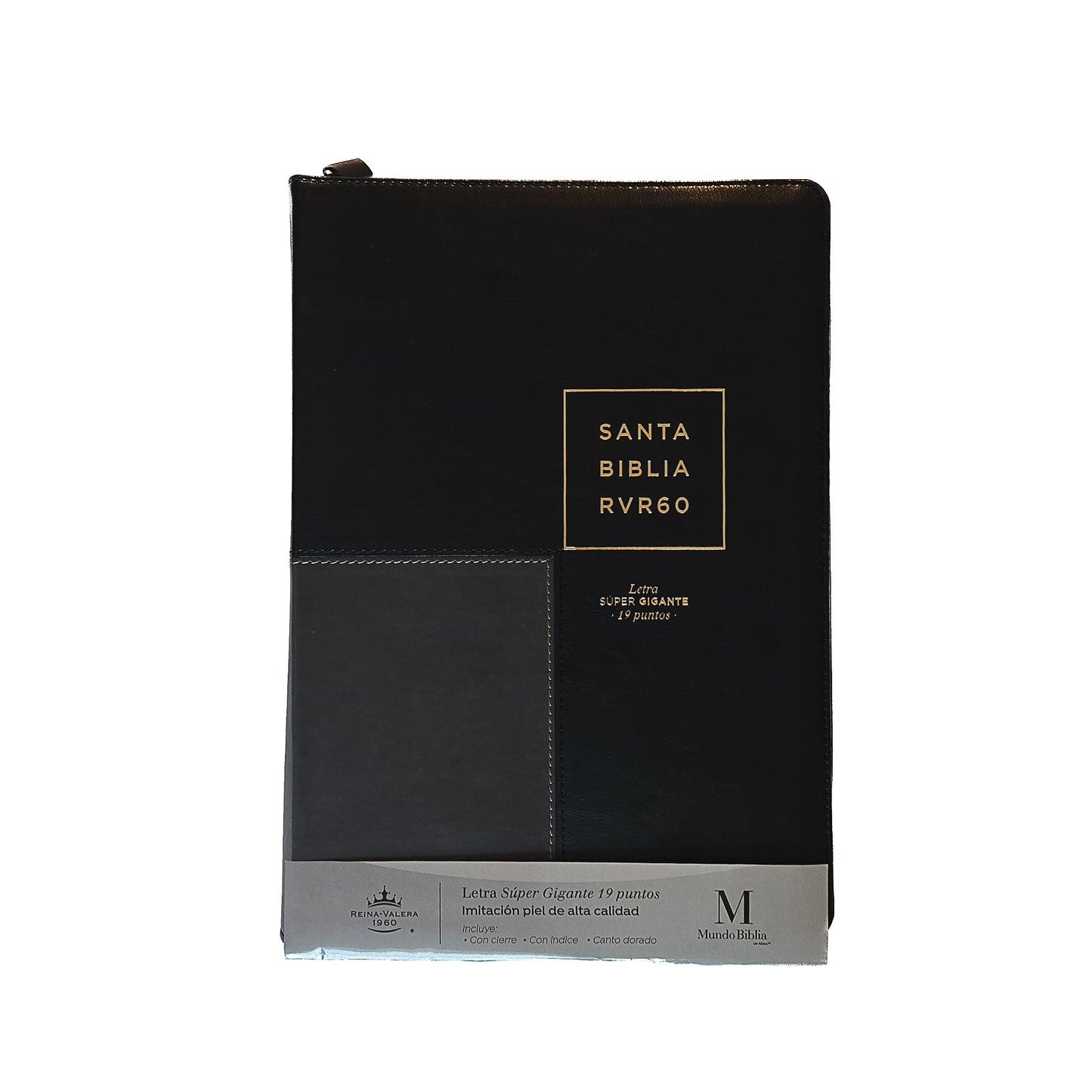 Santa Biblia RVR60 19 puntos Negra