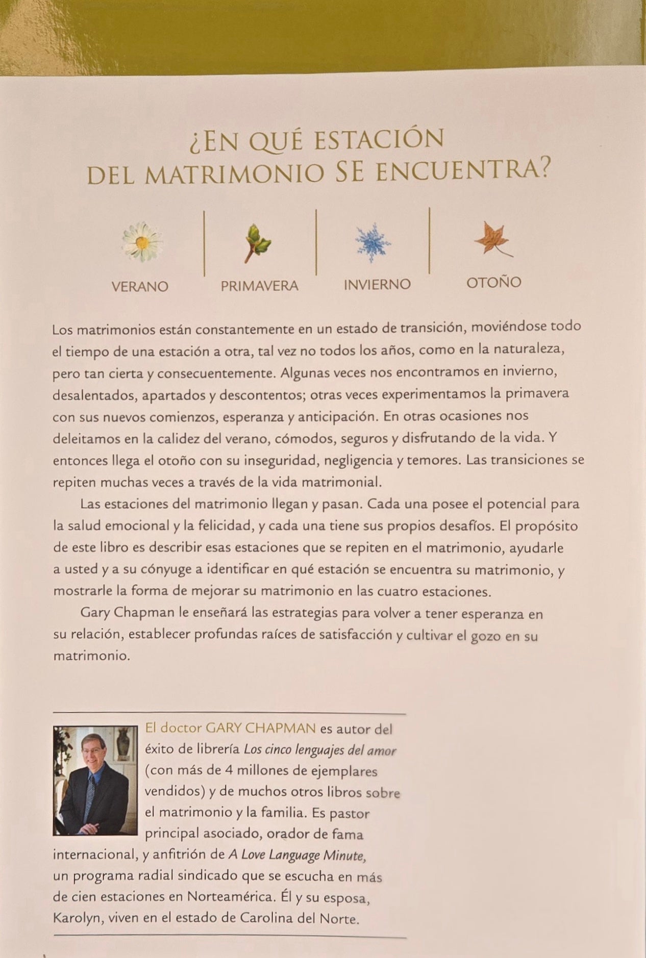 Las cuatro estaciones del matrimonio