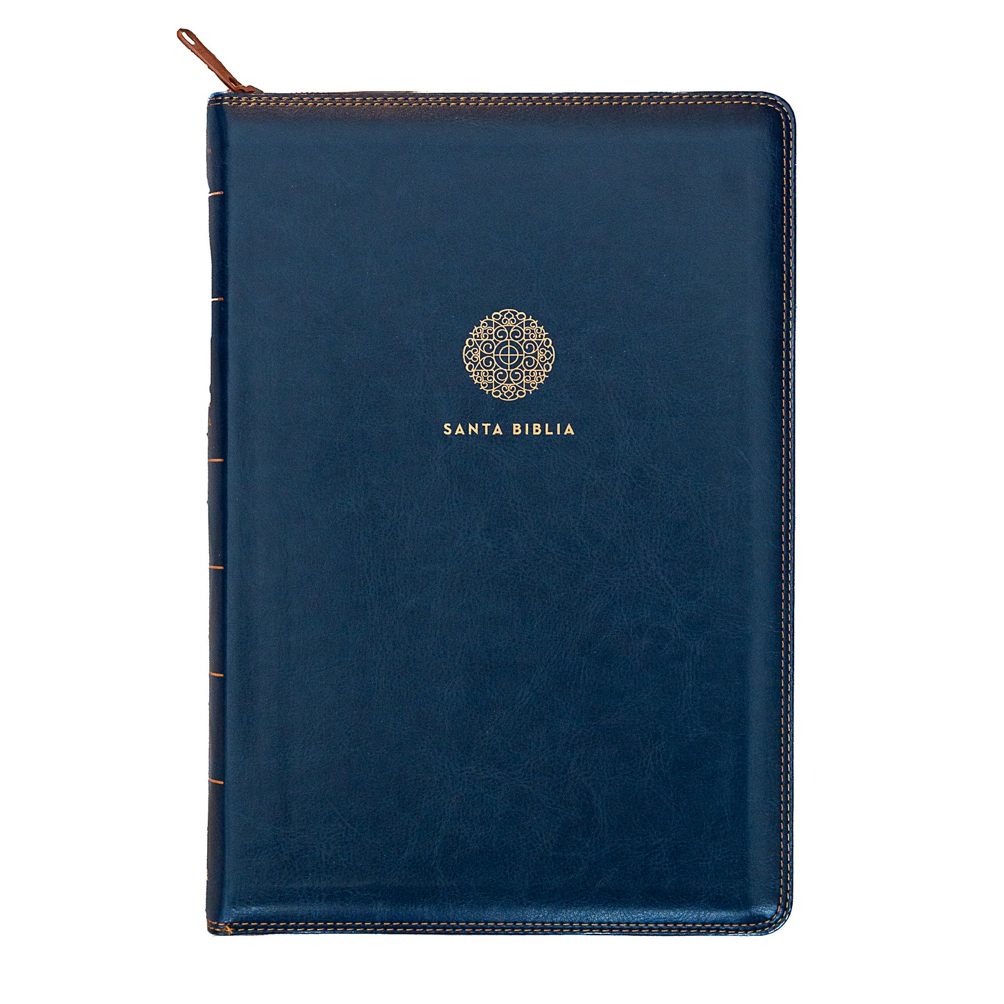 Santa biblia letra supergigante RVR60 Azul zipper